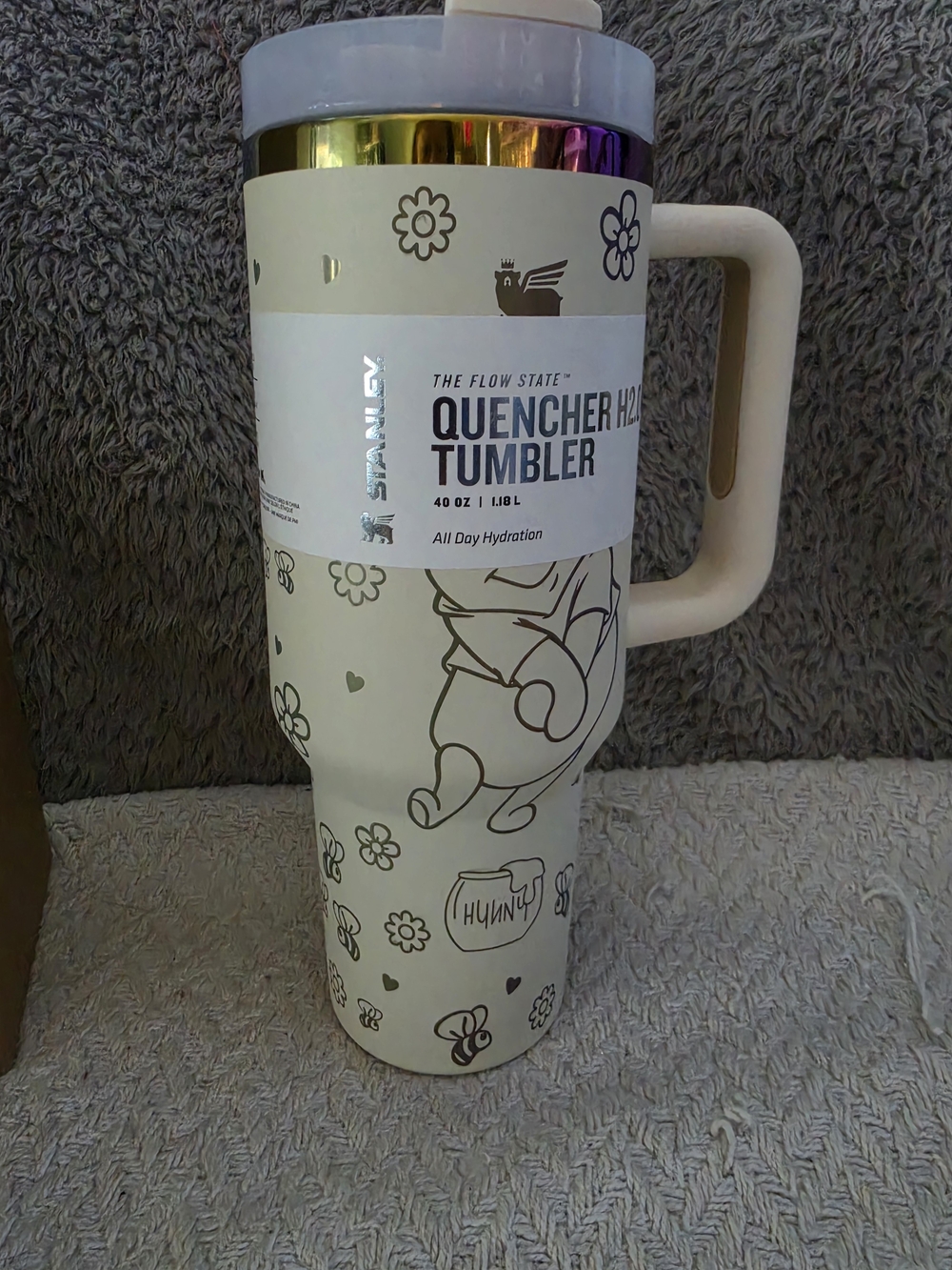 Loveshack Fancy Stanley Quencher H2.0 FlowState Tumbler in the Winnie the Pooh - Picture 6 of 12